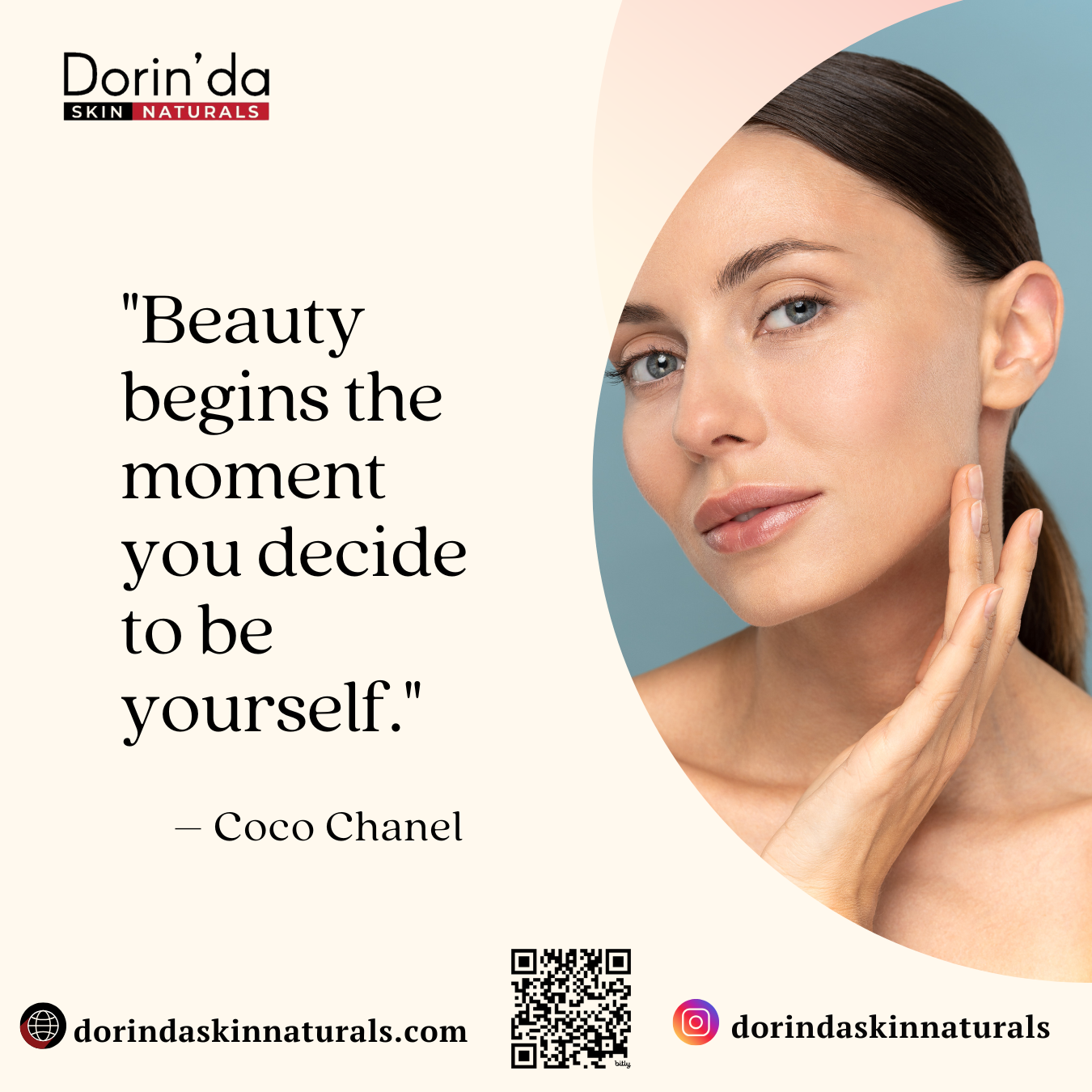 Beauty Begins the Moment You Decide to Be Yourself